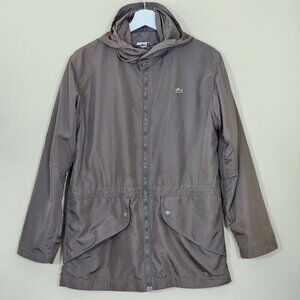 Lacoste Jacket Mens S Khaki Transformer Reversible 2 In 1 Pockets LS Zip Unisex